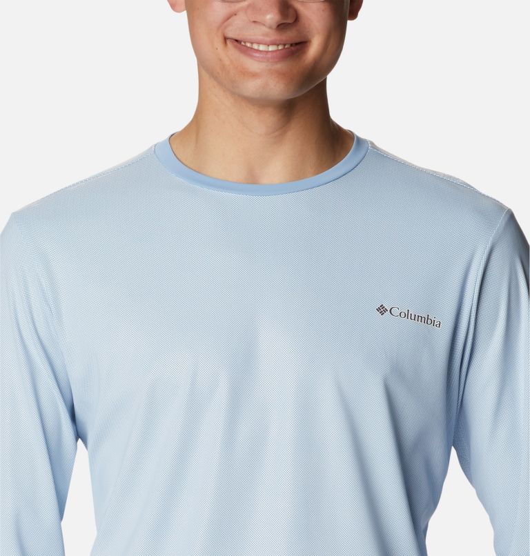 Men's Sun Deflector Summerdry Long Sleeve Shirt, Color: Jet Stream, image 4