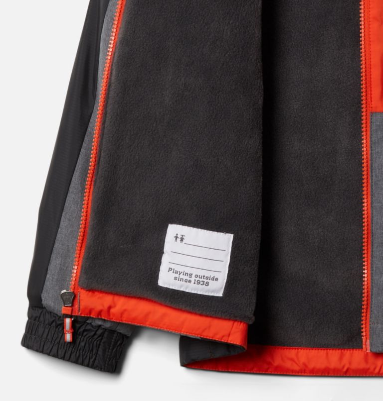Boys' Point Park Lined Windbreaker, Color: Red Quartz, Shark, image 3