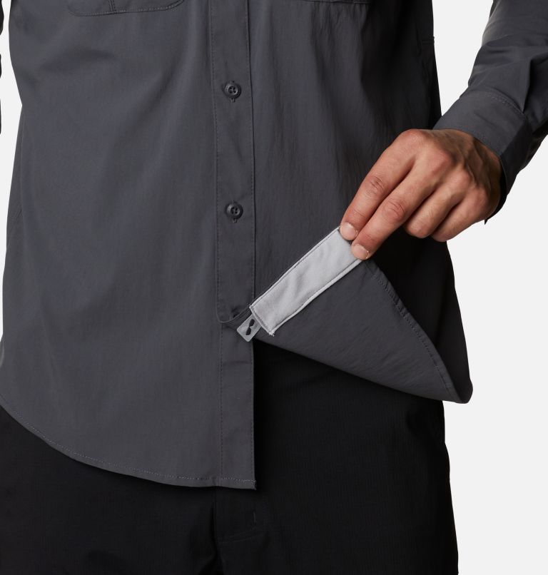 Thumbnail: Men's Newton Ridge Long Sleeve Shirt, Color: Shark, image 5