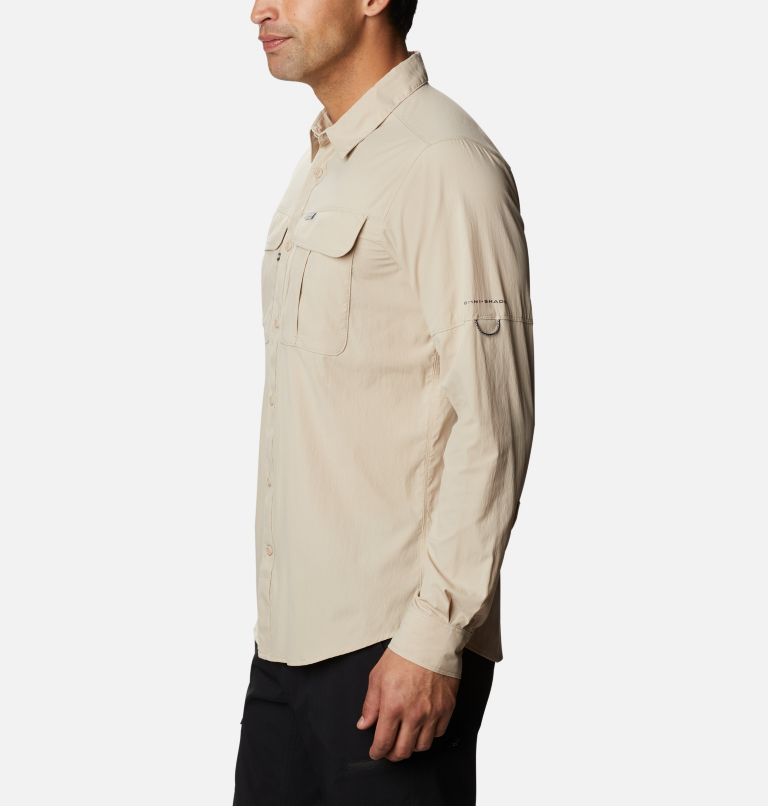Men's Newton Ridge Long Sleeve Shirt, Color: Ancient Fossil, image 3