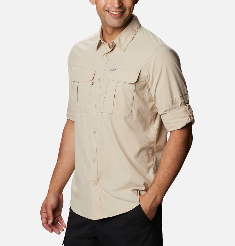 Men's Newton Ridge Long Sleeve Shirt, Color: Ancient Fossil, image 7