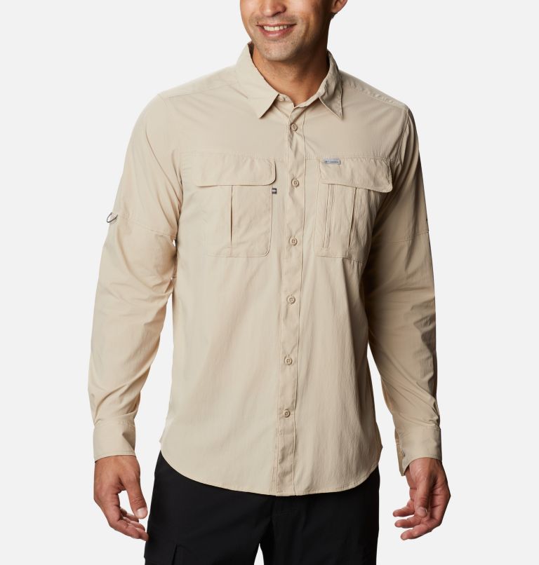Men's Newton Ridge Long Sleeve Shirt, Color: Ancient Fossil, image 1
