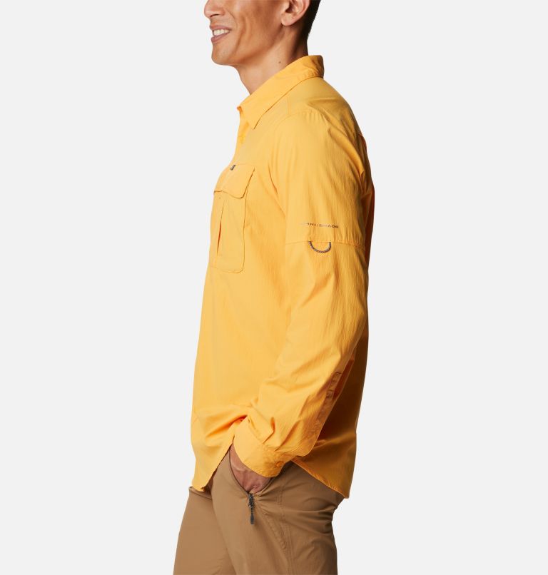 Men's Newton Ridge Long Sleeve Shirt, Color: Mango, image 3