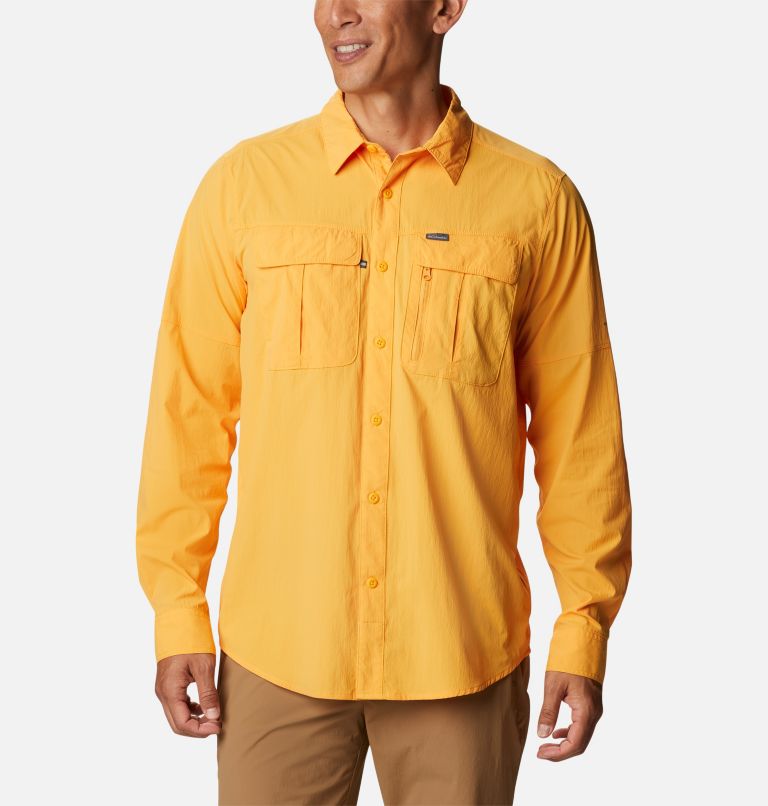 Men's Newton Ridge Long Sleeve Shirt, Color: Mango, image 1