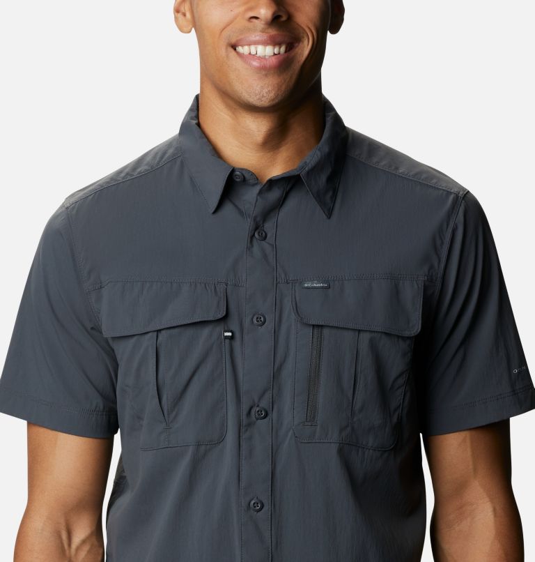 Men's Newton Ridge Short Sleeve Shirt, Color: Shark, image 4