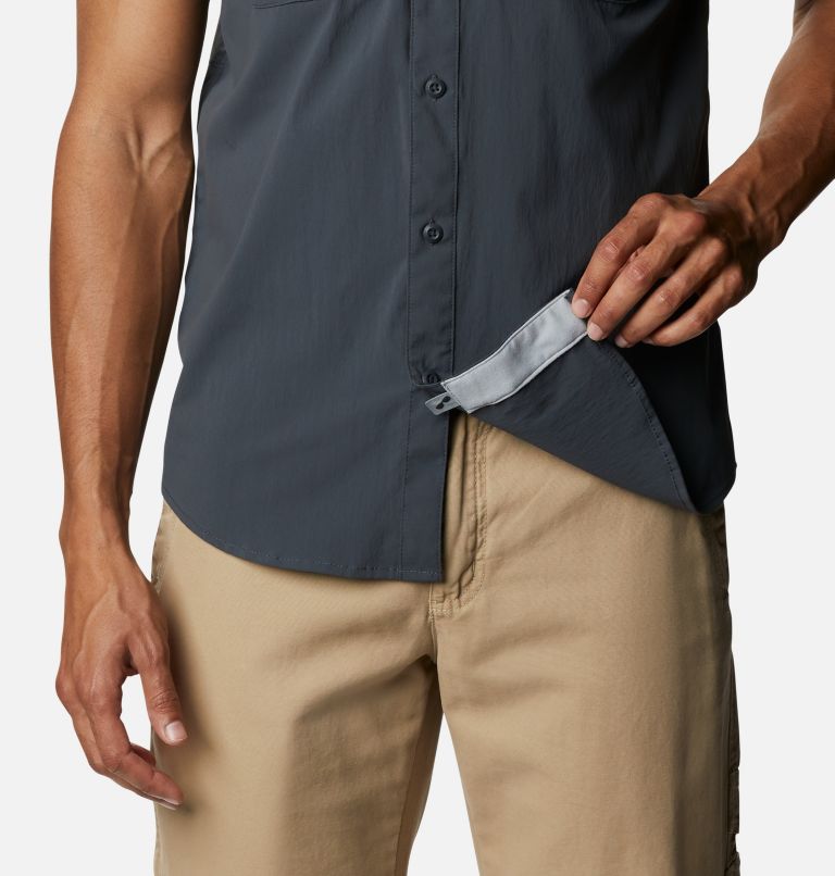 Men's Newton Ridge Short Sleeve Shirt, Color: Shark, image 6