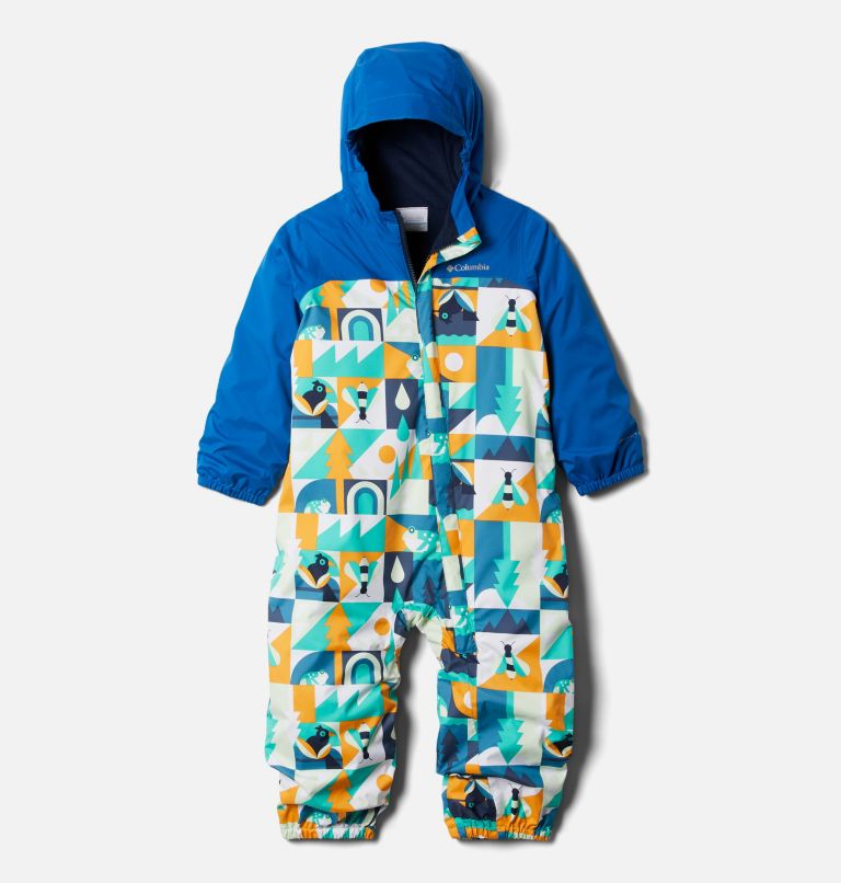 Toddler Critter Jitters II Rain Suit, Color: Deep Marine Summer Escape, Bright Indigo