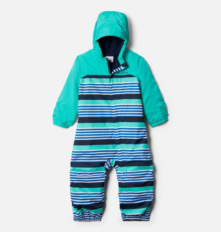 Thumbnail: Toddlers’ Critter Jitters II Waterproof Suit, Color: Bright Indigo Milo Stripe, Elctrc Turq, image 1