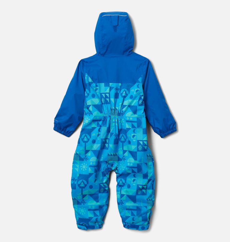 Thumbnail: Toddler Critter Jitters II Rain Suit, Color: Bright Aqua Quest, Bright Indigo, image 2