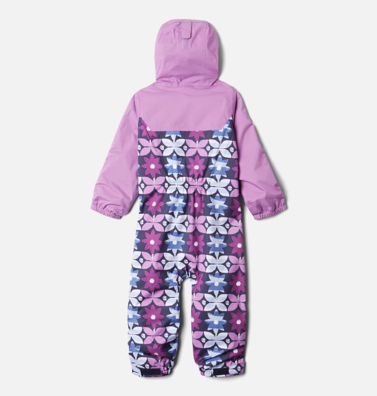 Toddler Critter Jitters II Rain Suit, Color: Nocturnal Nostalgia Floral, Blossom Pink, image 2