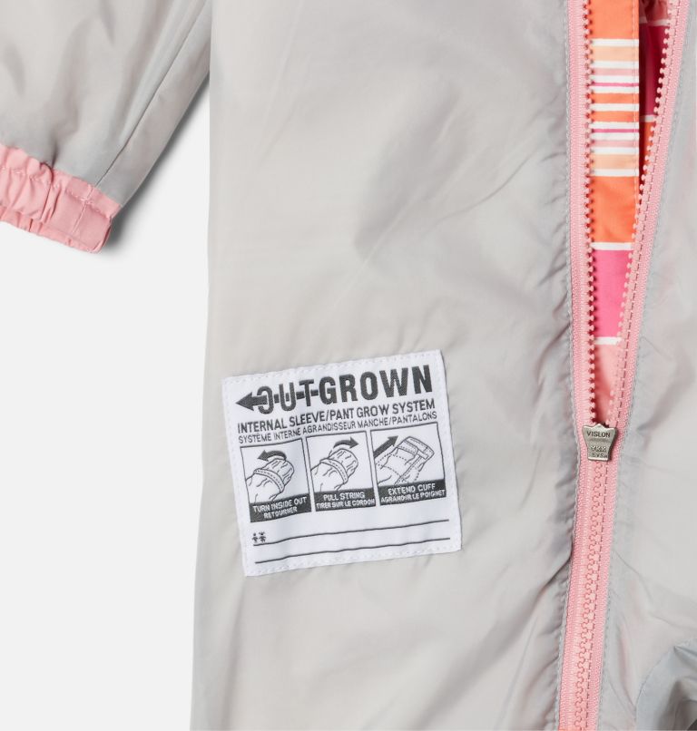 Toddler Critter Jitters II Rain Suit, Color: Wild Geranium Danby Stripe, Pink Orchid, image 3