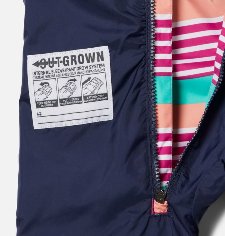 Toddlers’ Critter Jitters II Waterproof Suit, Color: Wild Fuchsia Milo Stripe, Wild Fuchsia, image 3