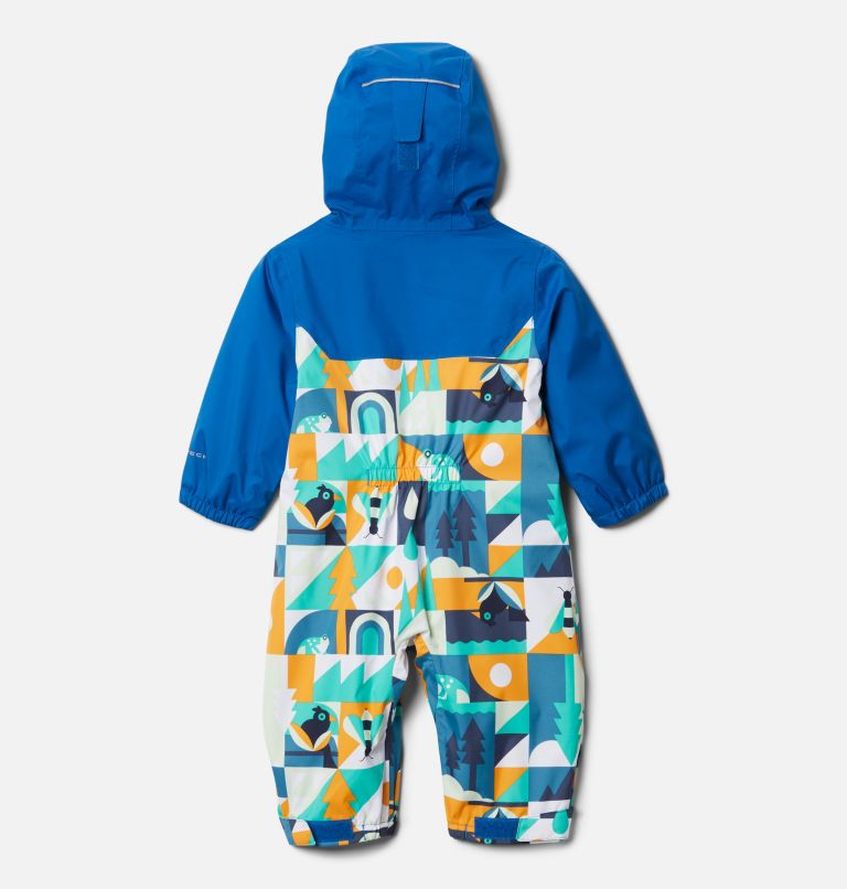 Infant Critter Jitters II Waterproof Suit, Color: Deep Marine Summer Escape, Bright Indigo, image 2