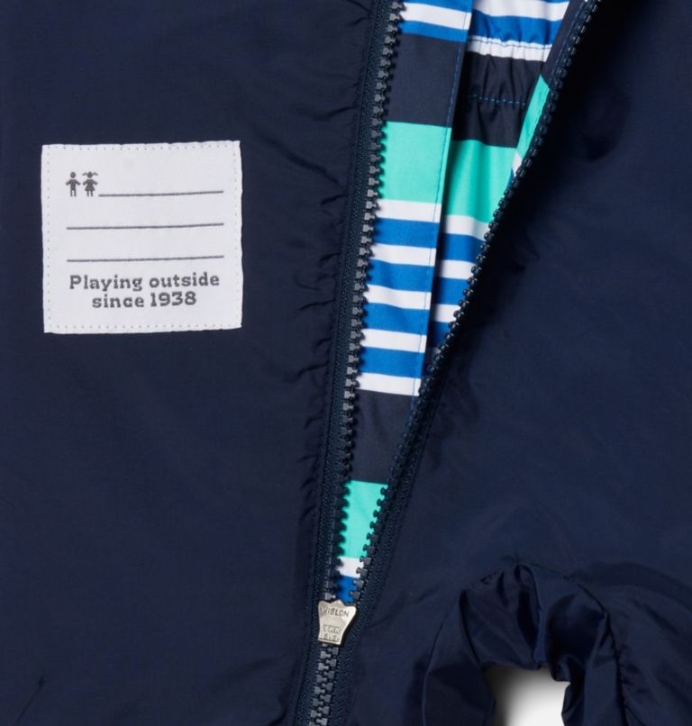 Combinaison de pluie Critter Jitters II pour bébé, Color: Bright Indigo Milo Stripe, Elctrc Turq, image 3