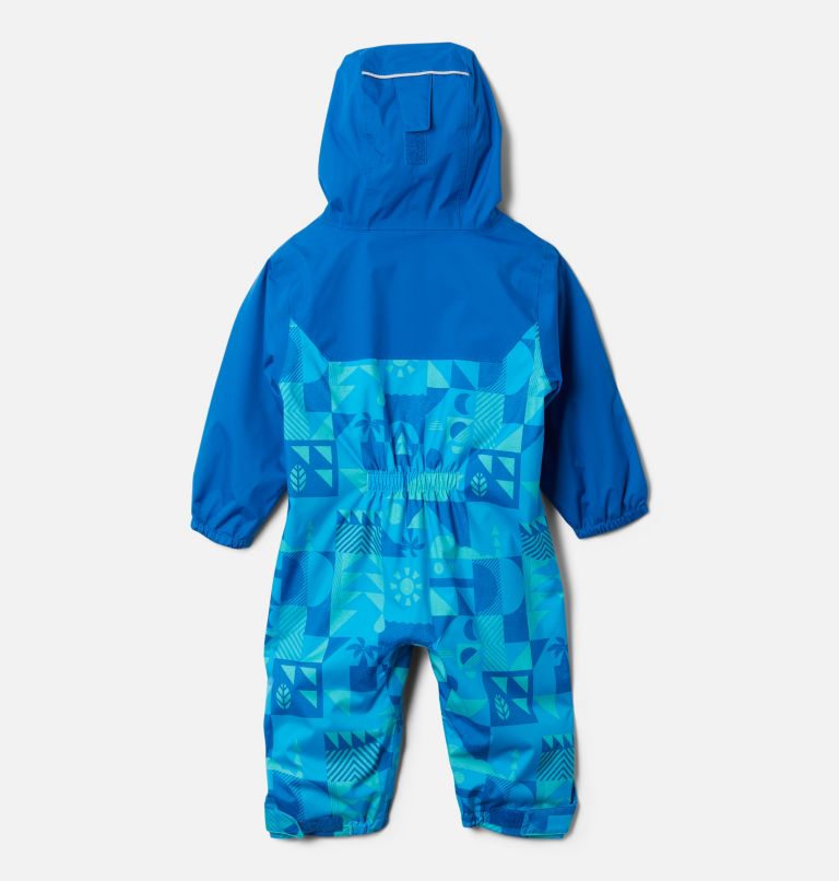 Infant Critter Jitters II Waterproof Suit, Color: Bright Aqua Quest, Bright Indigo, image 2