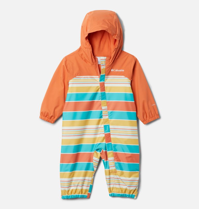 Infant Critter Jitters II Rain Suit, Color: Desert Orange Danby Stripe, Dsrt Orng, image 1