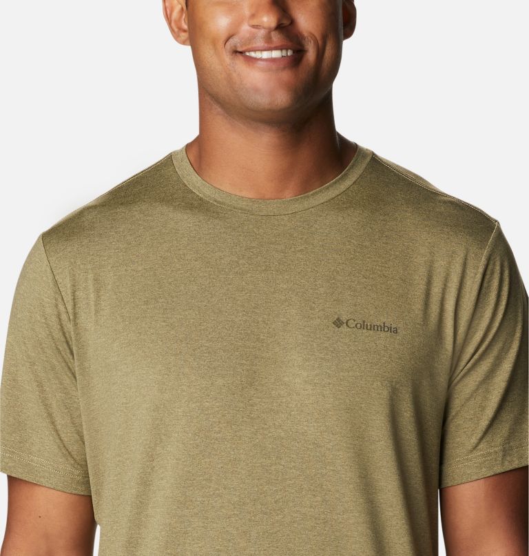 Men's Tech Trail Graphic T-Shirt, Color: Savory Heather, Off Grid Graphic