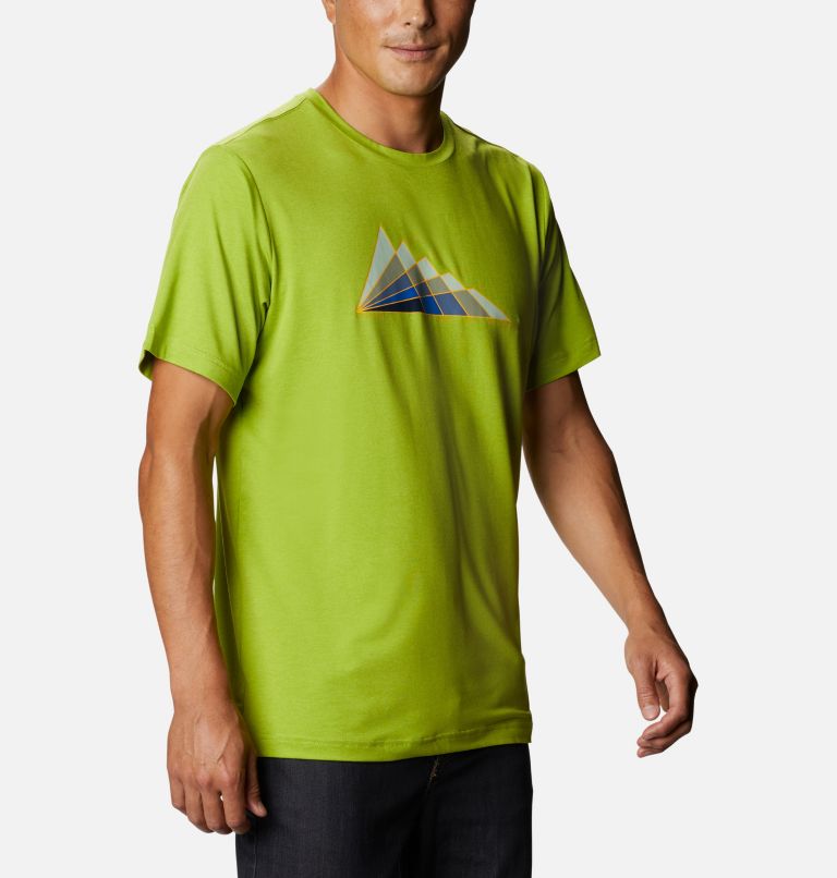 T-shirt imprimé Tech Trail Homme, Color: Matcha Tonal Peaks, image 5