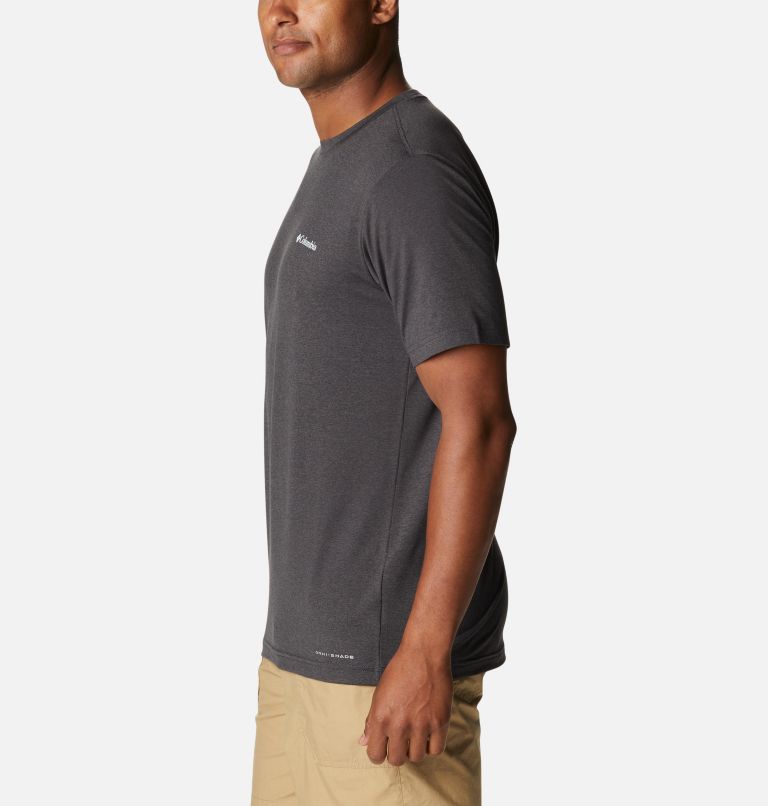 Men's Tech Trail Graphic T-Shirt, Color: Black Heather, Summits 7 Graphic, image 3