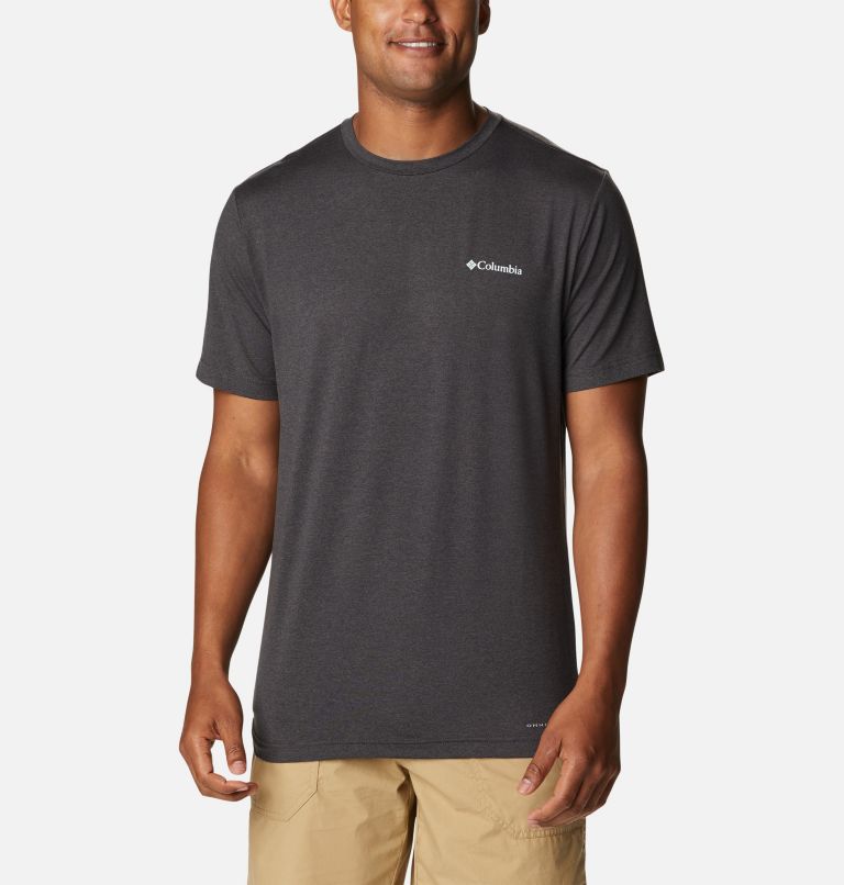 Men's Tech Trail Graphic T-Shirt, Color: Black Heather, Summits 7 Graphic, image 1