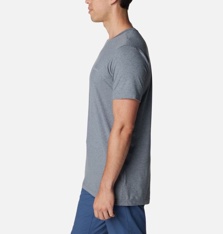 Camiseta estampada Tech Trail para hombre, Color: City Grey Heather, image 3