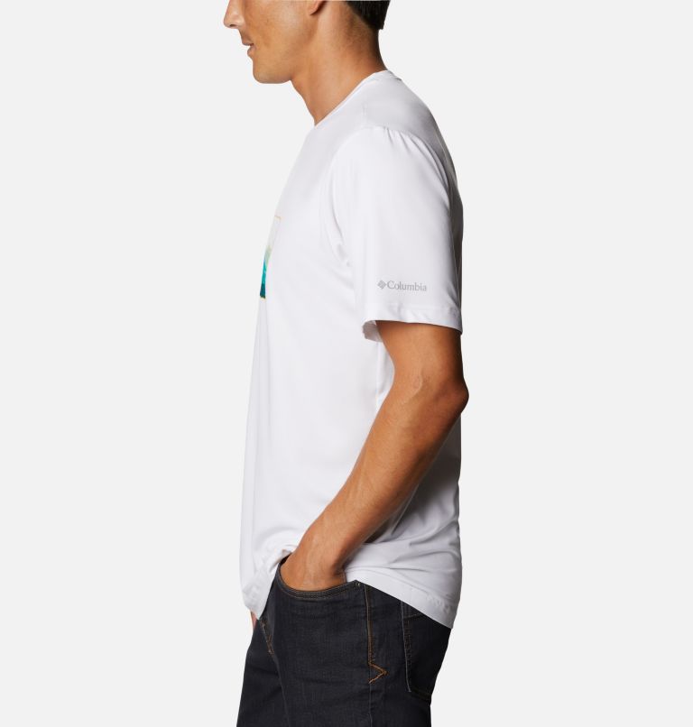 Tech Trail Graphic T-Shirt für Männer, Color: White Elevated Fill, image 3