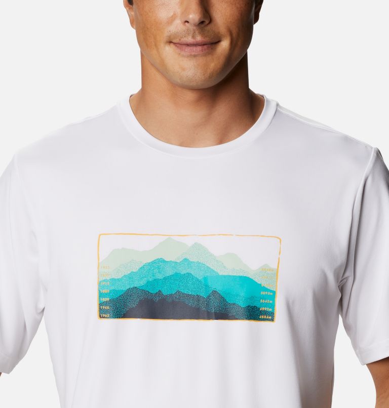 Tech Trail Graphic T-Shirt für Männer, Color: White Elevated Fill, image 4