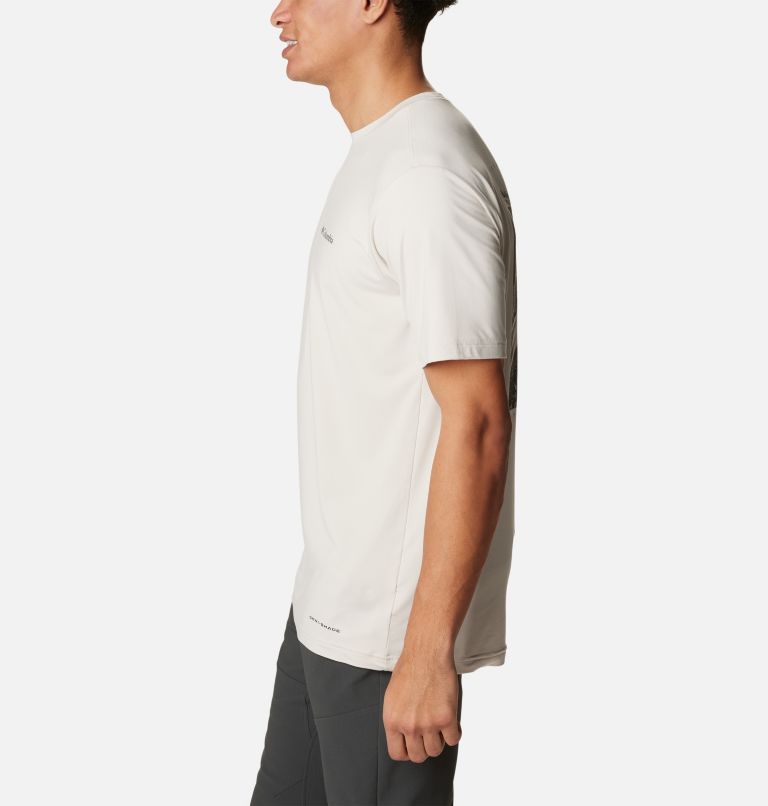 Men's Tech Trail Graphic T-Shirt, Color: Dark Stone, Slopes Graphic, image 3