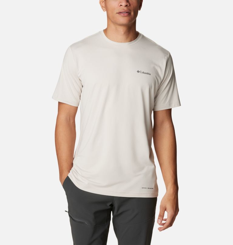 Men's Tech Trail Graphic T-Shirt, Color: Dark Stone, Slopes Graphic, image 1