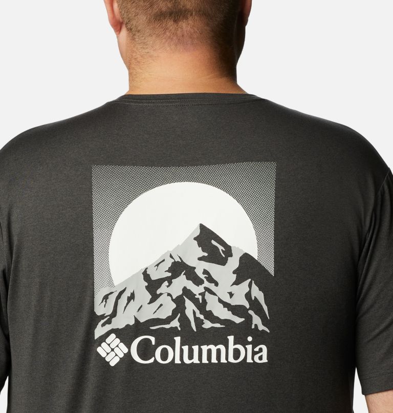Tech Trail Graphic Tee, Color: Black Hthr, Moonscape Graphic, image 5