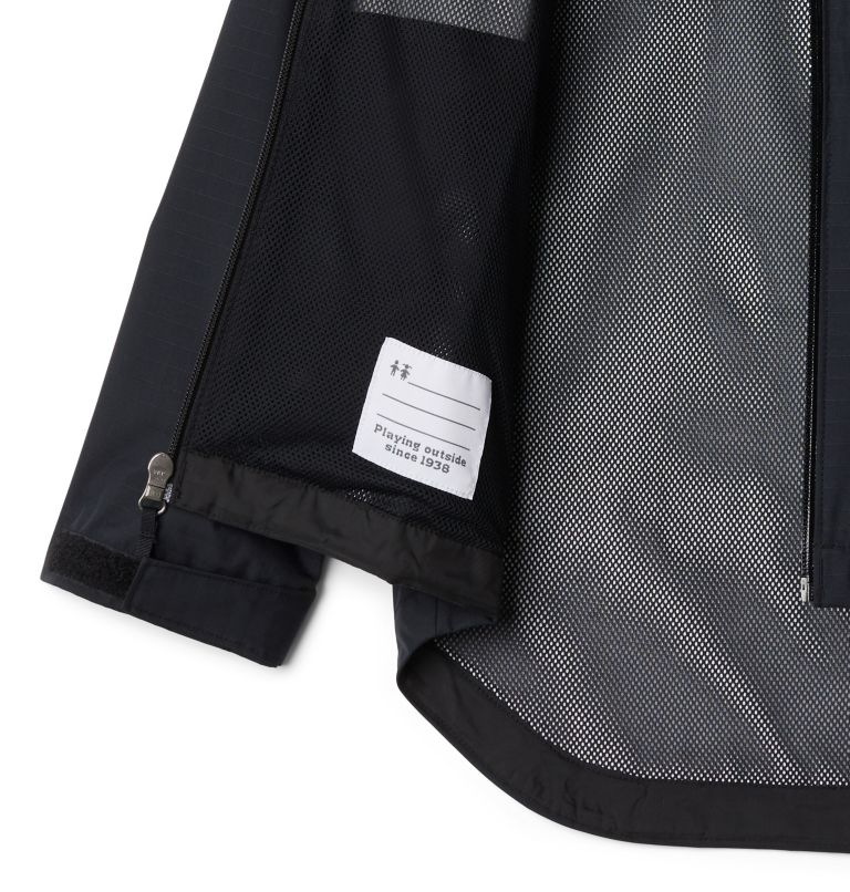 Girls' Vedder Park Waterproof Jacket, Color: Black, image 3