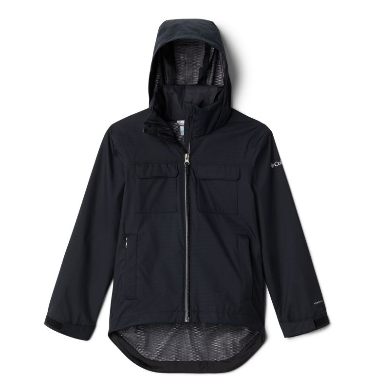 Girls waterproof hot sale jacket black