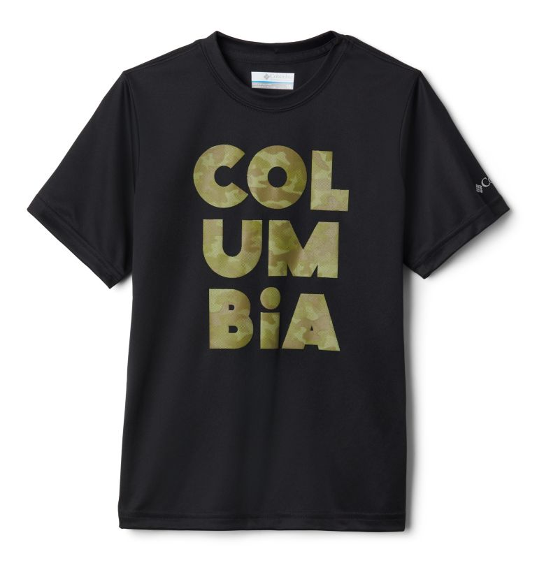 T-shirt imprimé Grizzly Grove pour garçon, Color: Black Stacked Camo, image 1