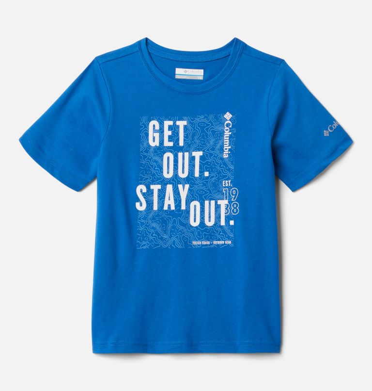 T-shirt imprimé Happy Hills pour garçon, Color: Bright Indigo Be Outside, image 1