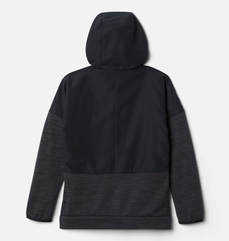 Boys' Out-Shield Dry Fleece Full Zip Jacket, Color: Black, Black Heather, image 2