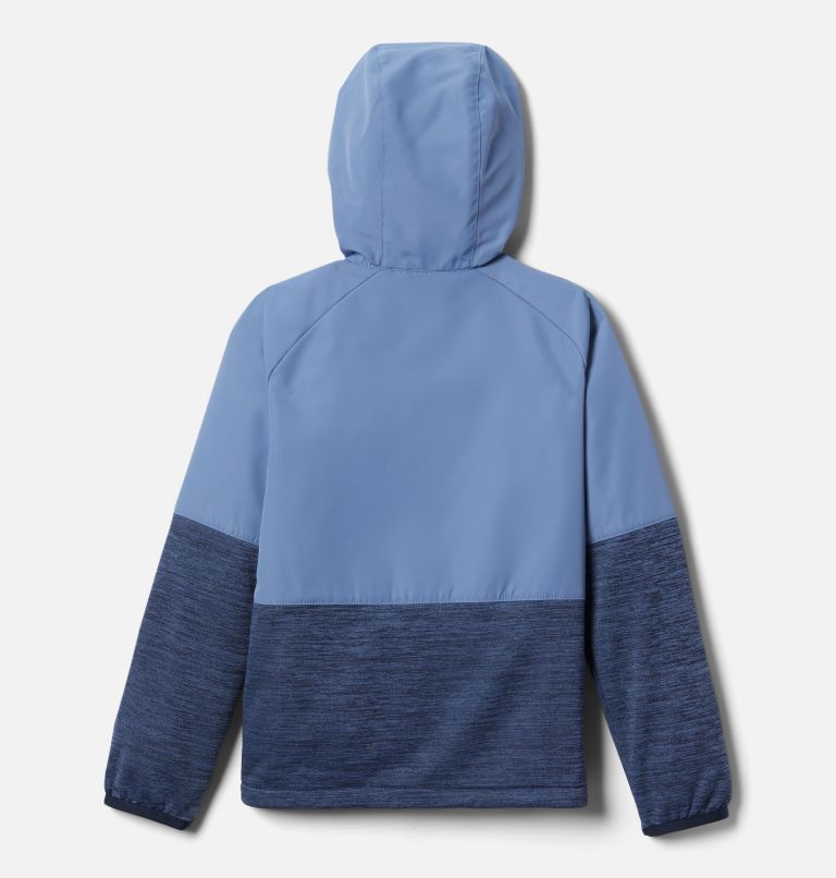 Boys' Out-Shield Dry Fleece Full Zip Jacket, Color: Bluestone, Collegiate Navy Heather, image 2