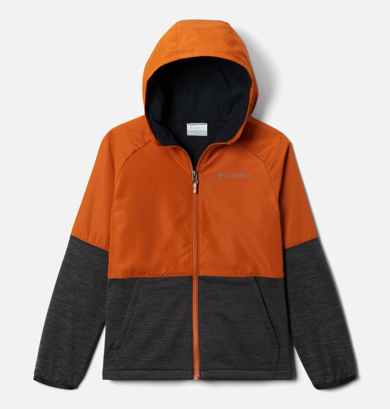 Thumbnail: Boy's Out-Shield Dry Fleece, Color: Warm Copper, Black Heather, image 1