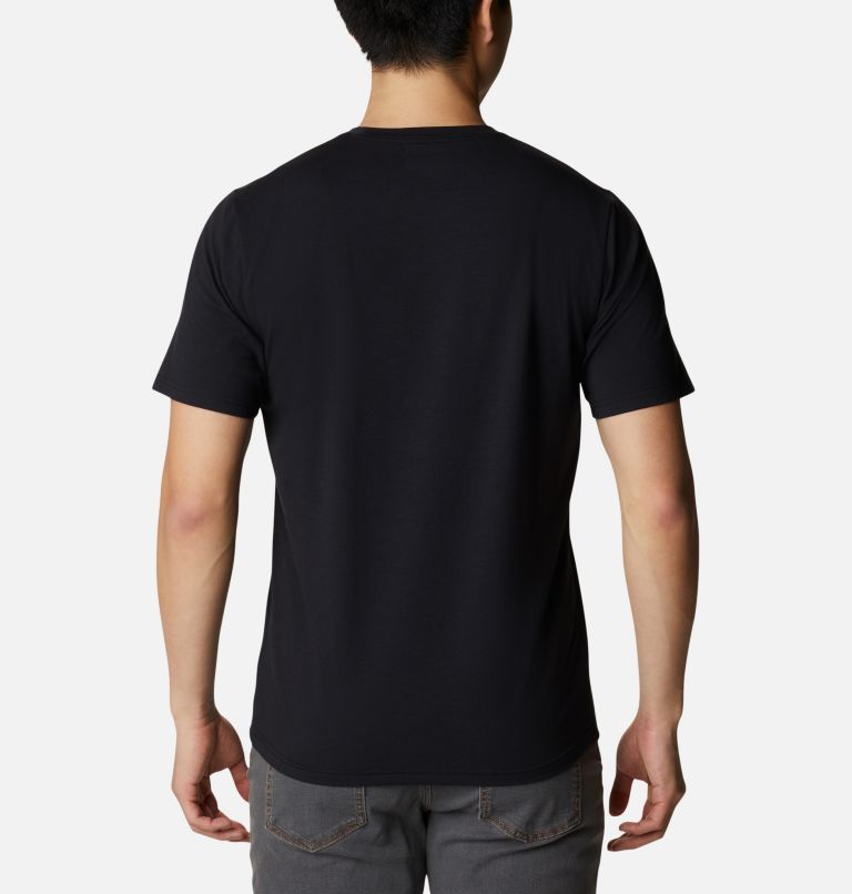 Men's Sun Trek Short Sleeve T-Shirt, Color: Black, image 2