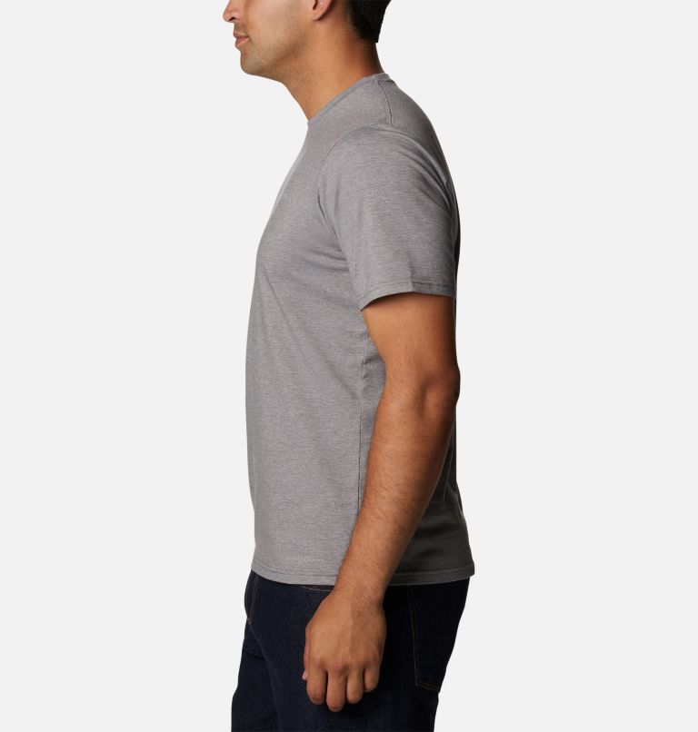 Thumbnail: Men's Sun Trek Short Sleeve T-Shirt, Color: City Grey Heather, image 3
