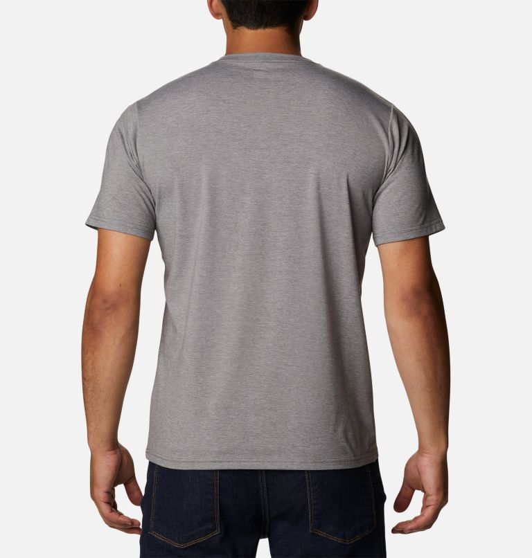Thumbnail: Men's Sun Trek Short Sleeve T-Shirt, Color: City Grey Heather, image 2