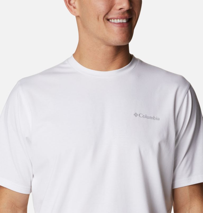 Men's Sun Trek Short Sleeve T-Shirt, Color: White, image 4