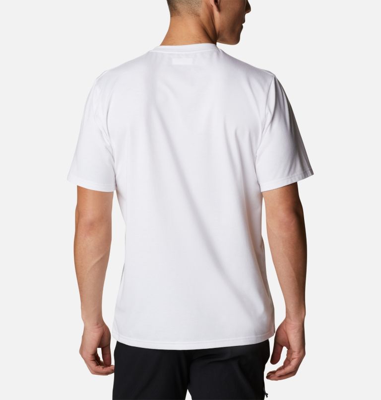 Men's Sun Trek Short Sleeve T-Shirt, Color: White, image 2