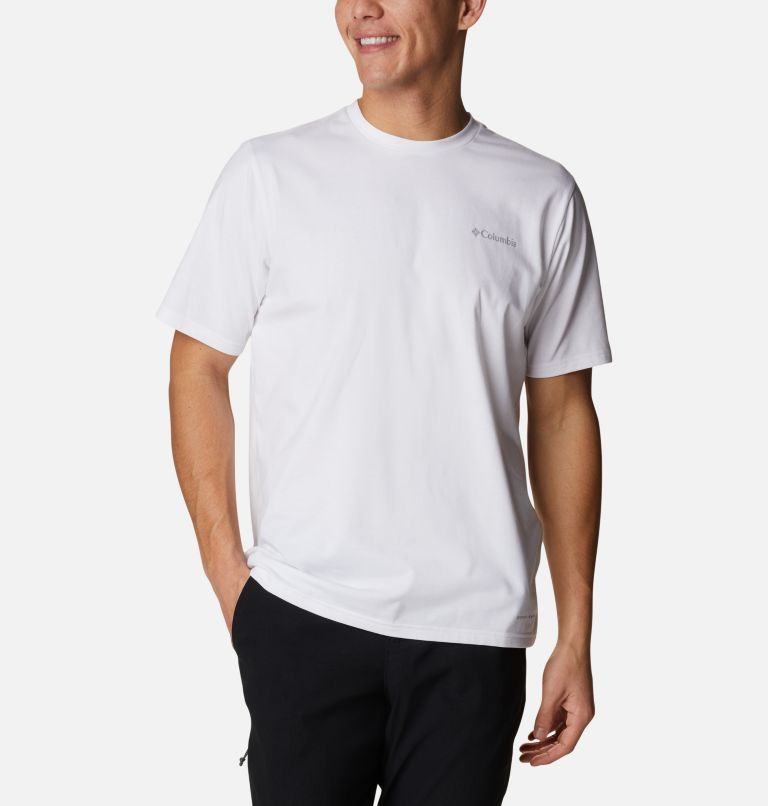 Men's Sun Trek Short Sleeve T-Shirt, Color: White, image 1