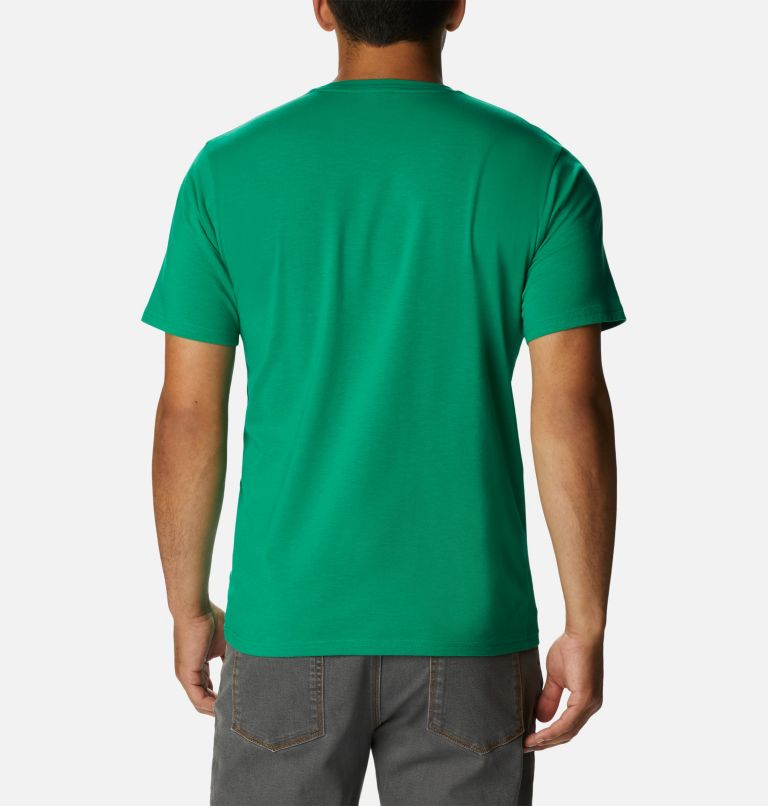 Thumbnail: Men's Sun Trek Short Sleeve T-Shirt, Color: Bamboo Forest, image 2