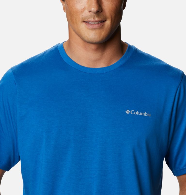 Men's Sun Trek Short Sleeve T-Shirt, Color: Bright Indigo, image 4
