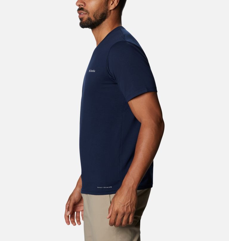 Men's Sun Trek Short Sleeve T-Shirt, Color: Collegiate Navy, image 3