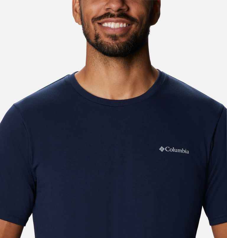Men's Sun Trek Short Sleeve T-Shirt, Color: Collegiate Navy, image 4