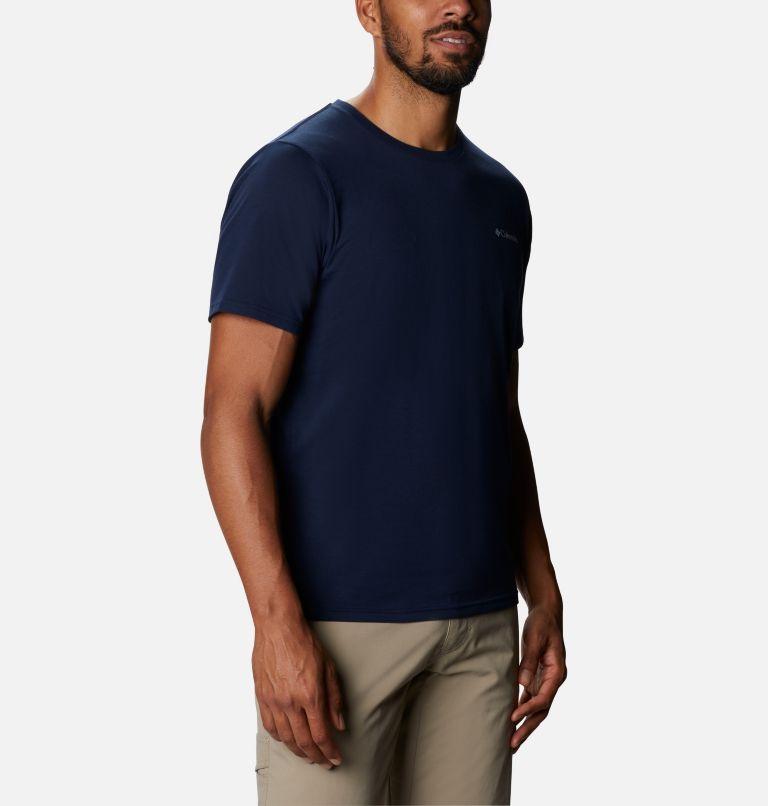 Thumbnail: Men's Sun Trek Short Sleeve T-Shirt, Color: Collegiate Navy, image 5