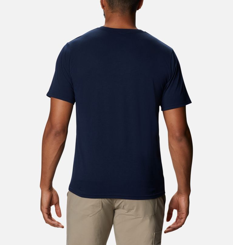 Men's Sun Trek Short Sleeve T-Shirt, Color: Collegiate Navy, image 2