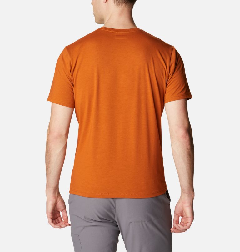 Thumbnail: Men's Sun Trek Short Sleeve T-Shirt, Color: Warm Copper Heather, image 2